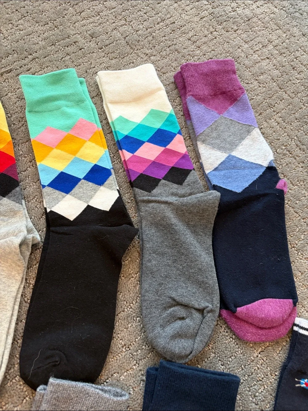 Bundle of New and Some EUC Men’s Socks Fits Size 10-13!